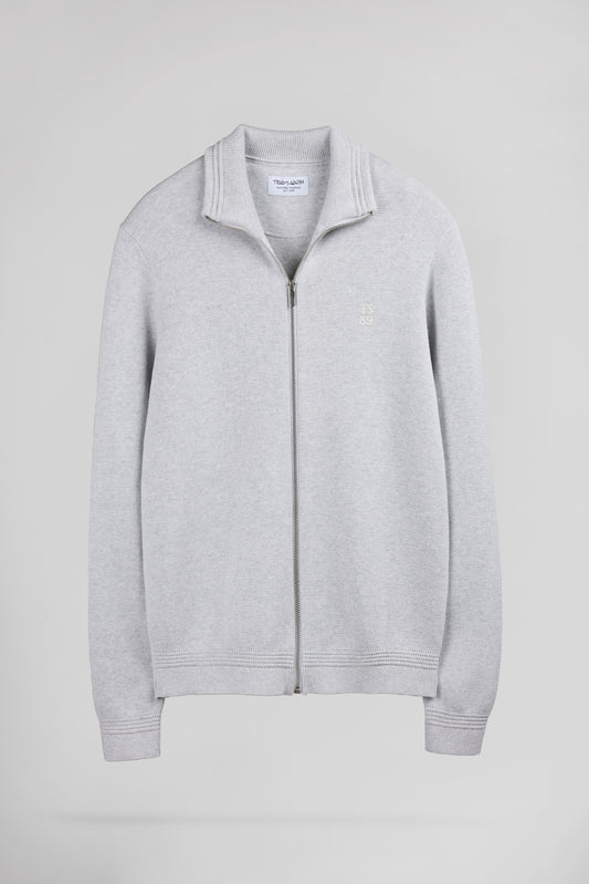 Achat Gilet zippé col montant G-ETTORE 2 WHITE MELANGE