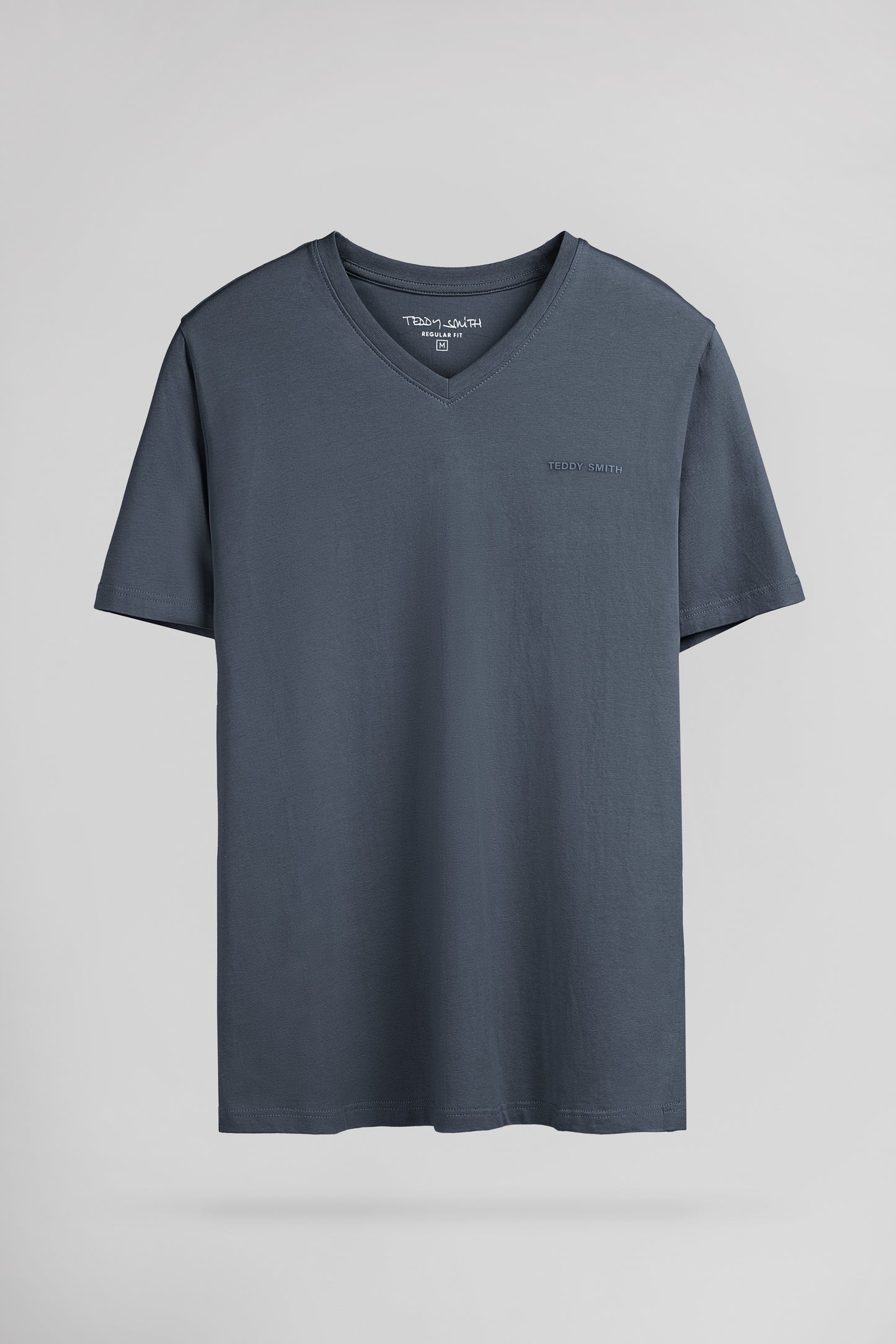 T-shirt col V TAWAX 2 MC GRIS METEORE