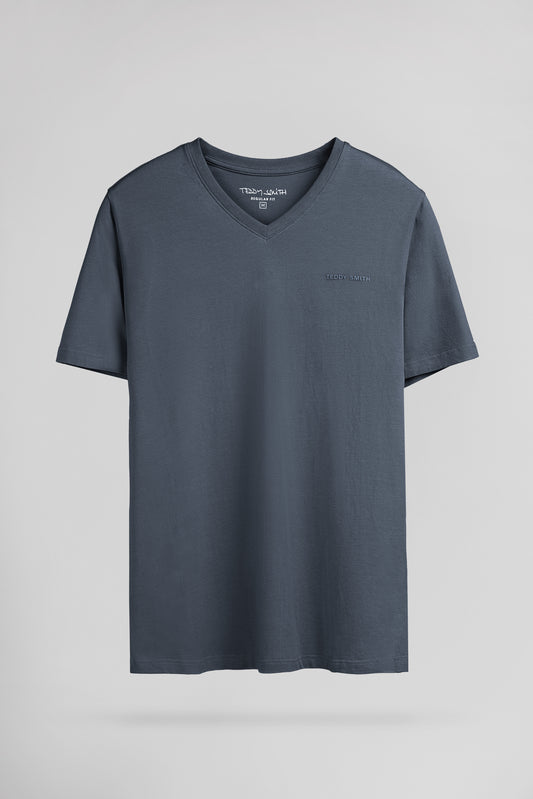 Achat T-shirt col V TAWAX 2 MC GRIS METEORE