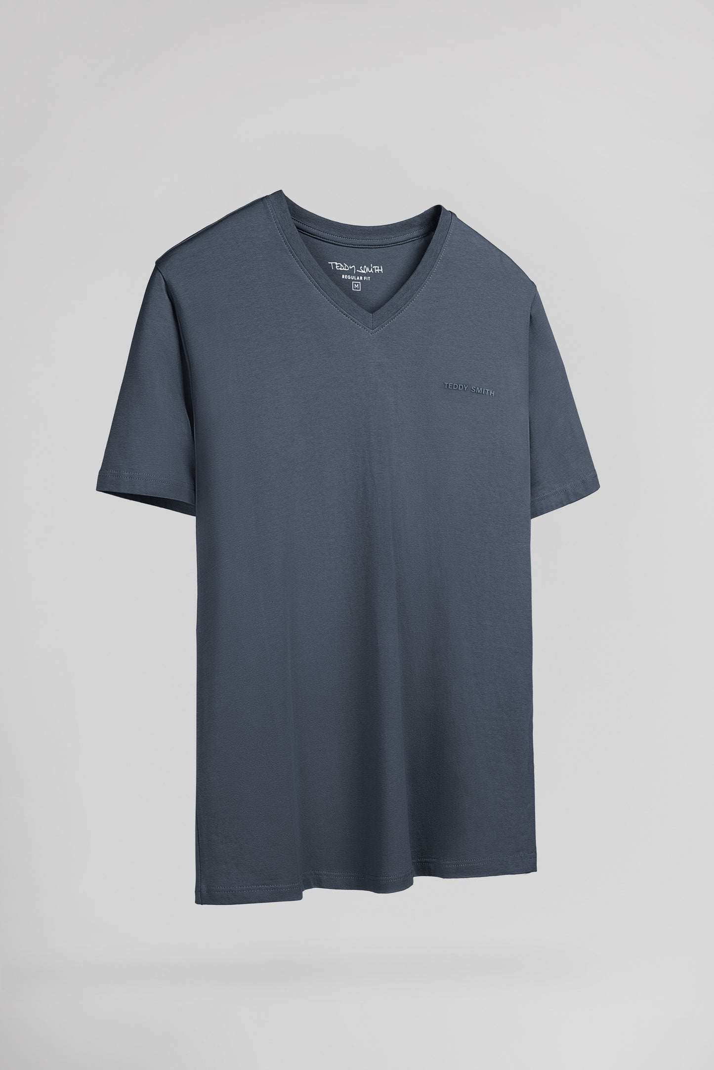 T-shirt col V TAWAX 2 MC GRIS METEORE