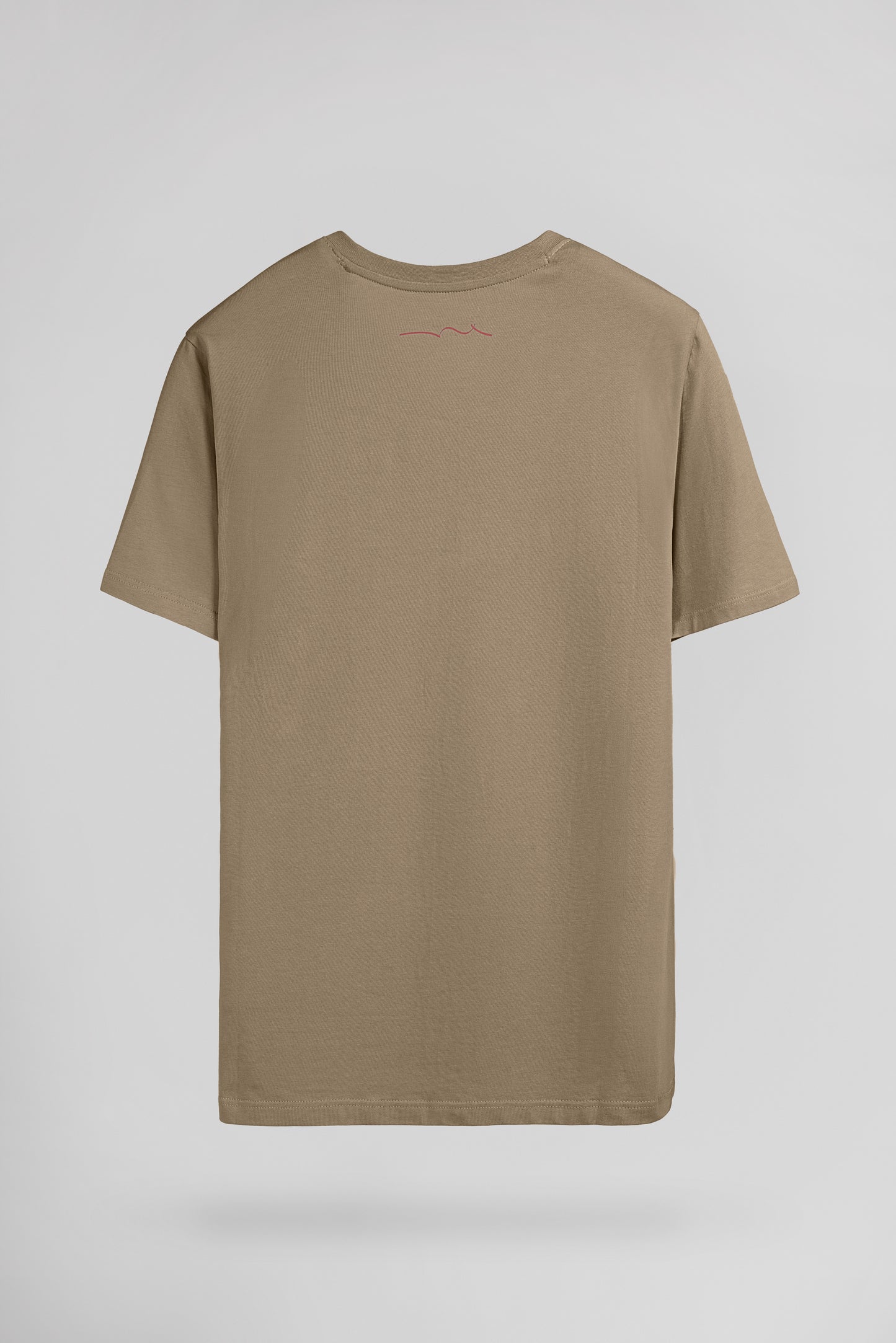 T-shirt col V TAWAX 2 MC WOLF BEIGE