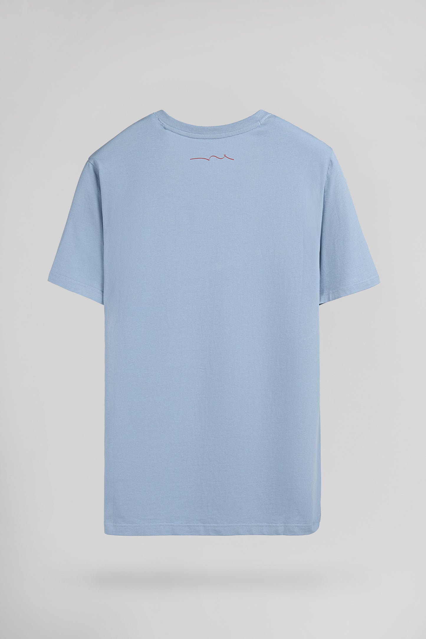 T-shirt col V TAWAX 2 MC BLEU GRIS