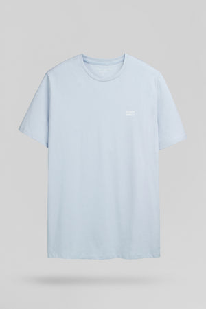 T-shirt col rond THE TEE 1 MC PASTEL BLUE CHINE