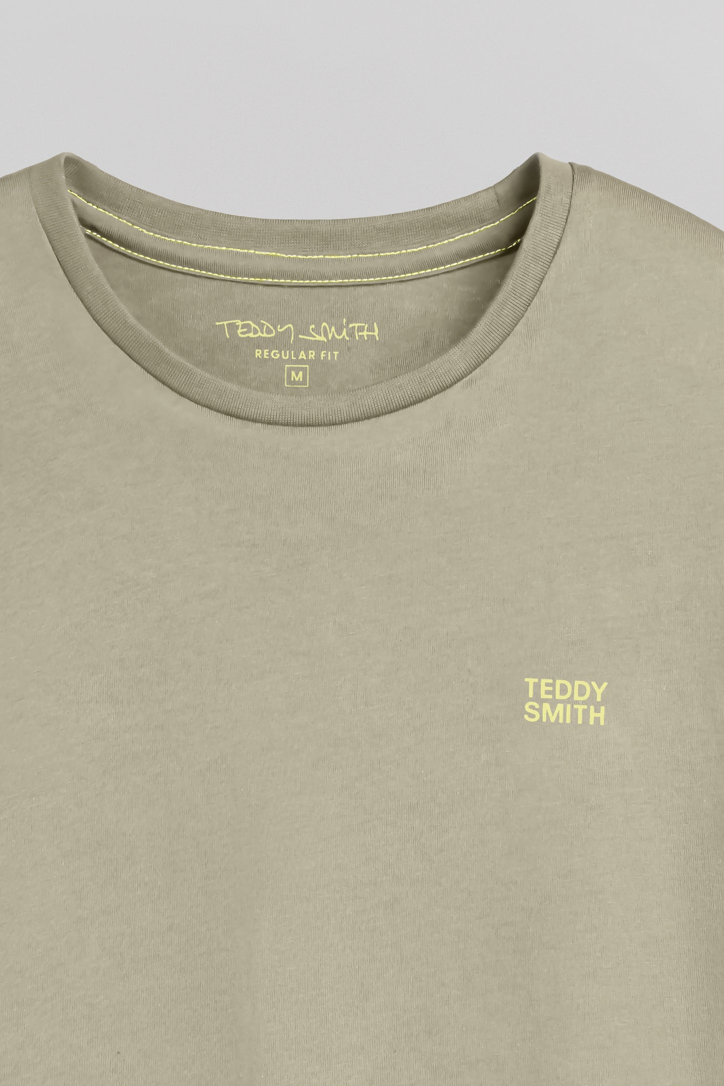 T-shirt col rond THE TEE 1 MC BLEACH KAKI