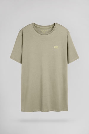T-shirt col rond THE TEE 1 MC BLEACH KAKI