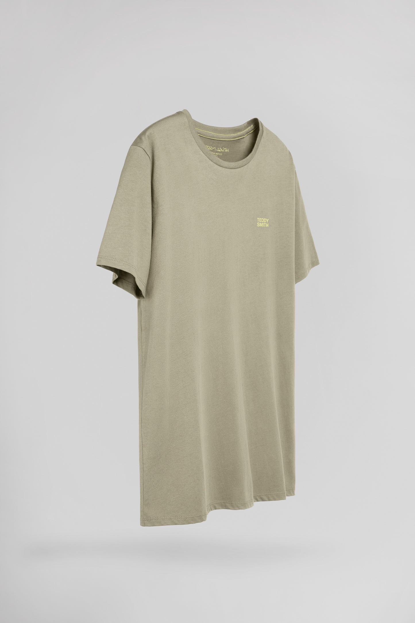 T-shirt col rond THE TEE 1 MC BLEACH KAKI