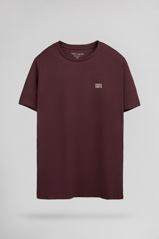 Achat T-shirt col rond THE TEE 1 MC BORDEAUX FONCE