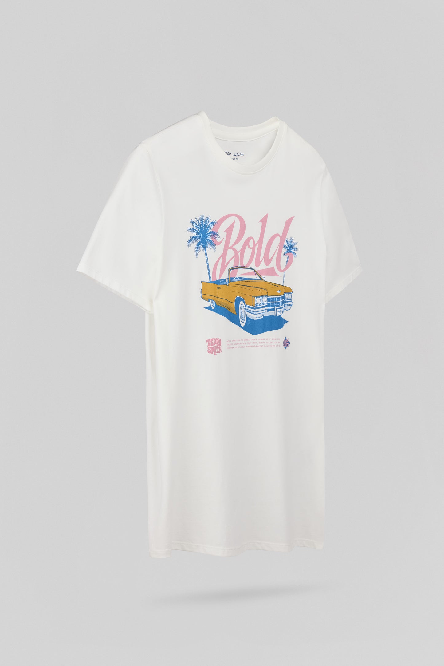 T-shirt col rond T-CARSER MC MIDDLE WHITE