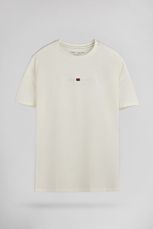 Achat T-shirt col rond T-JIM MC MIDDLE WHITE