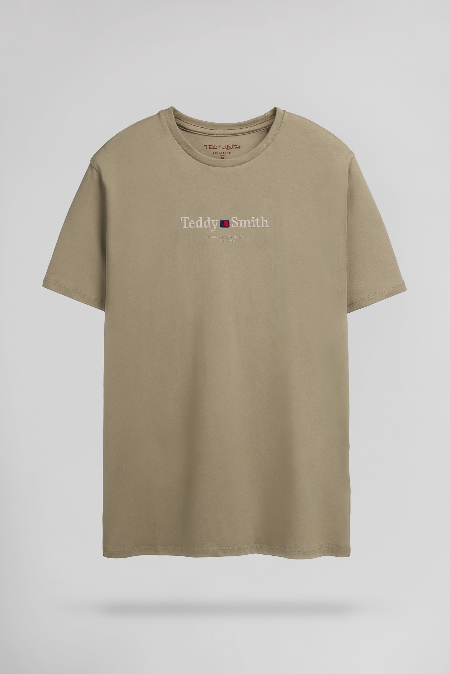 T-shirt col rond T-JIM MC WOLF BEIGE