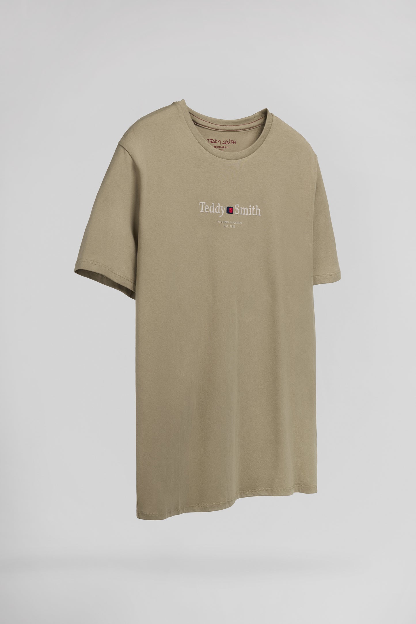 T-shirt col rond T-JIM MC WOLF BEIGE