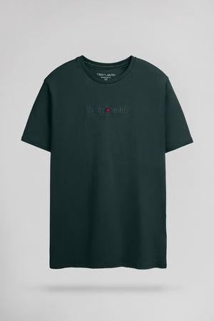 T-shirt col rond T-JIM MC VERT PIN