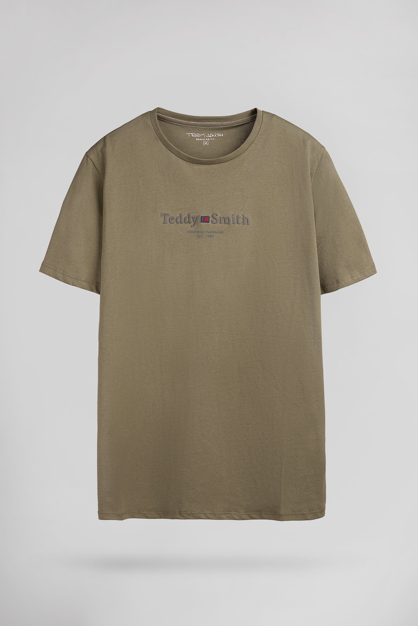 T-shirt col rond T-JIM MC DUSTY KAKI