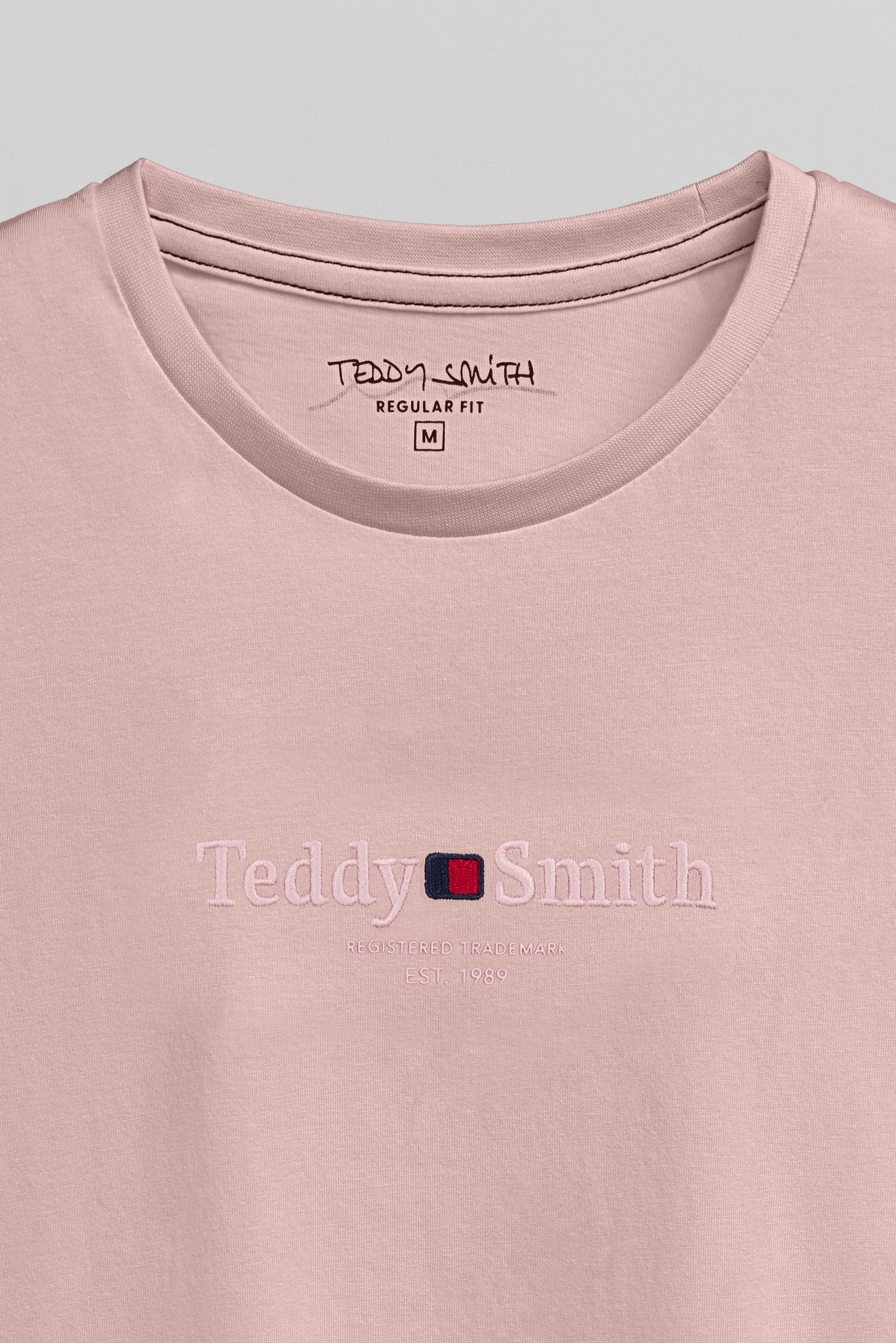T-shirt col rond T-JIM MC WOOD ROSE