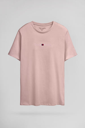 T-shirt col rond T-JIM MC WOOD ROSE