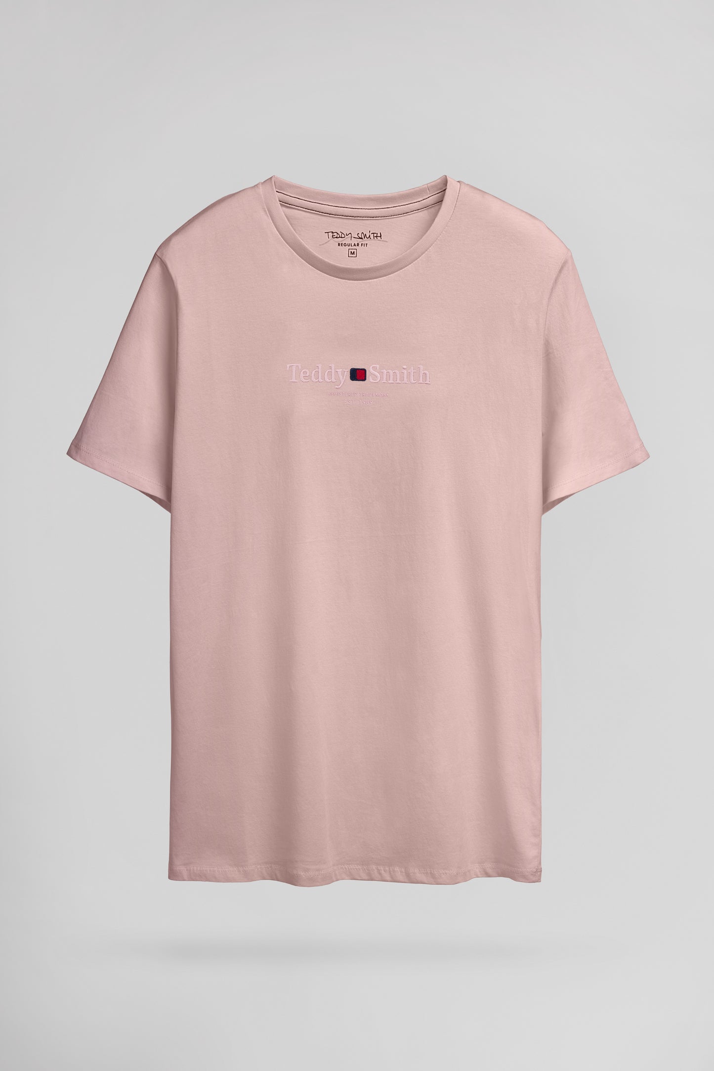 T-shirt col rond T-JIM MC WOOD ROSE