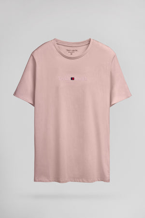 T-shirt col rond T-JIM MC WOOD ROSE