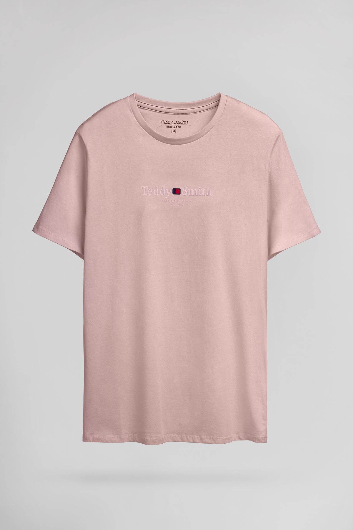 T-shirt col rond T-JIM MC WOOD ROSE