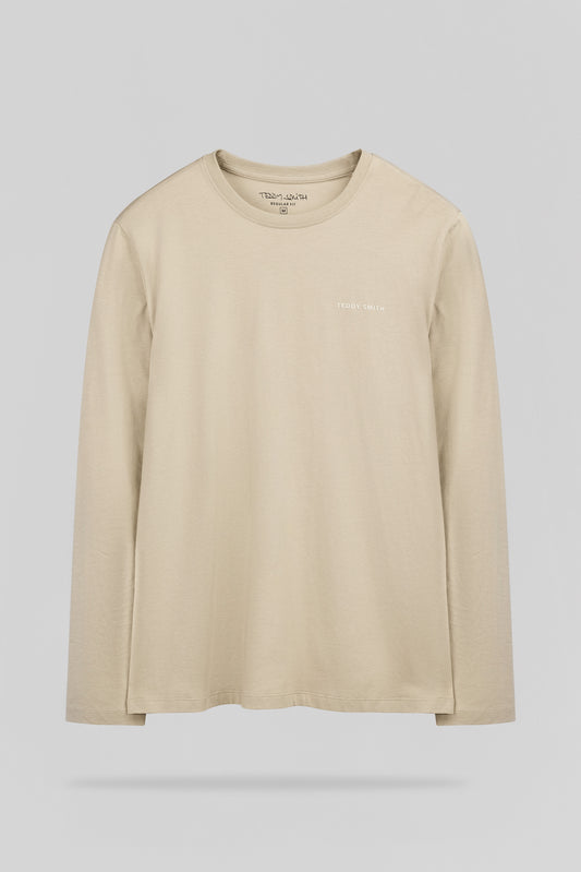 Achat T-shirt col rond THE TEE 2 ML BEIGE
