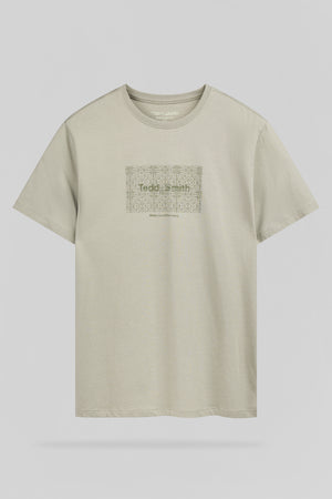 T-shirt col rond T-ARES MC BLEACH KAKI