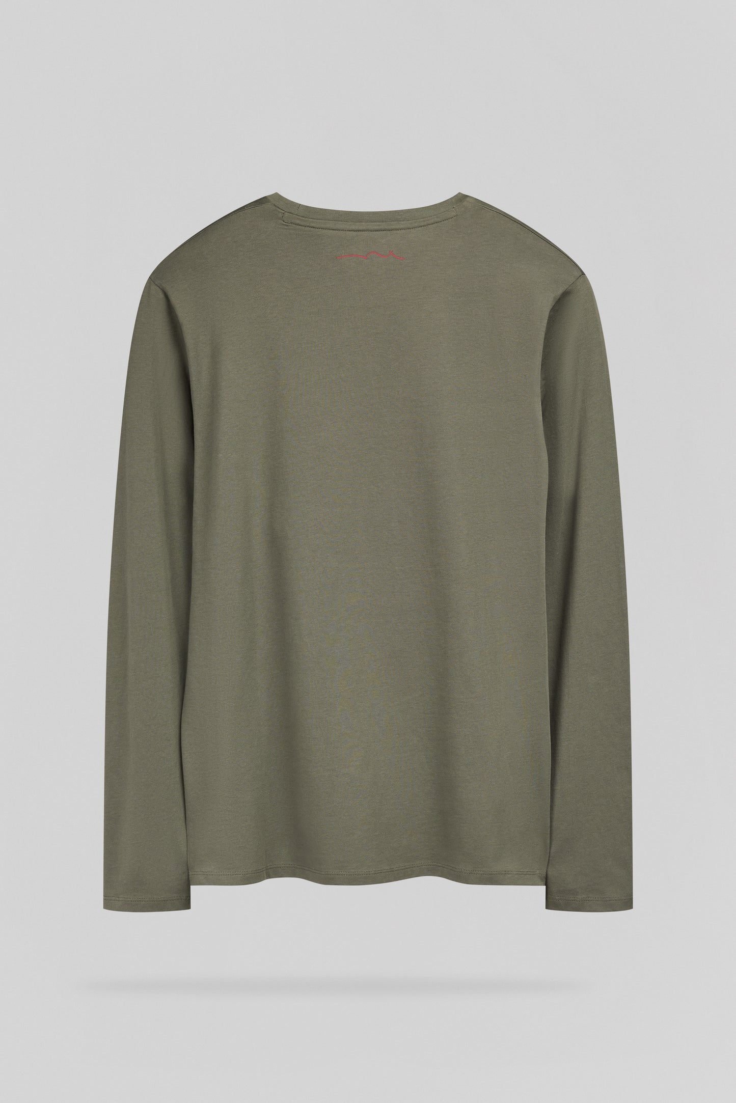 T-shirt col rond T-JIM ML DUSTY KAKI