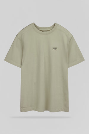 T-shirt ample T-NATEO MC BLEACH KAKI