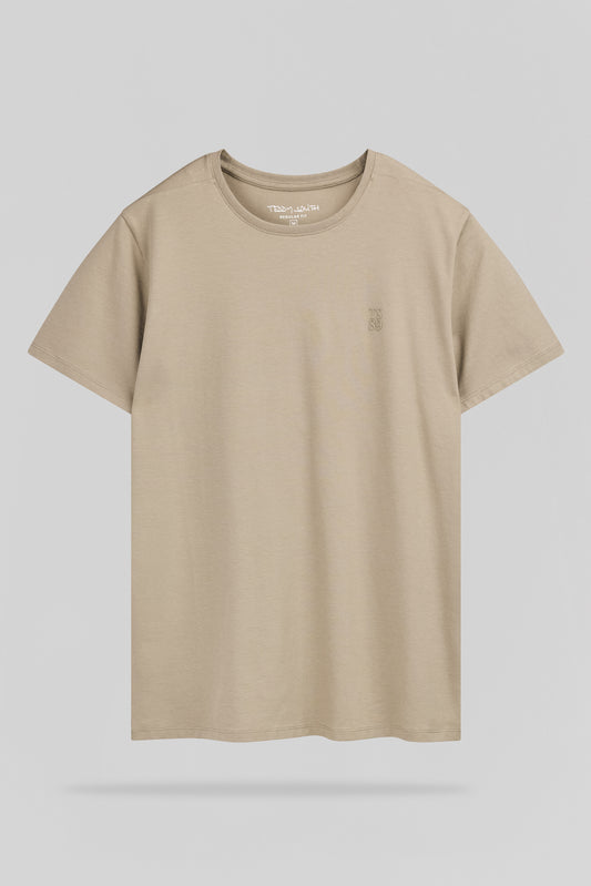 Achat T-shirt T-TELO MC WOLF BEIGE