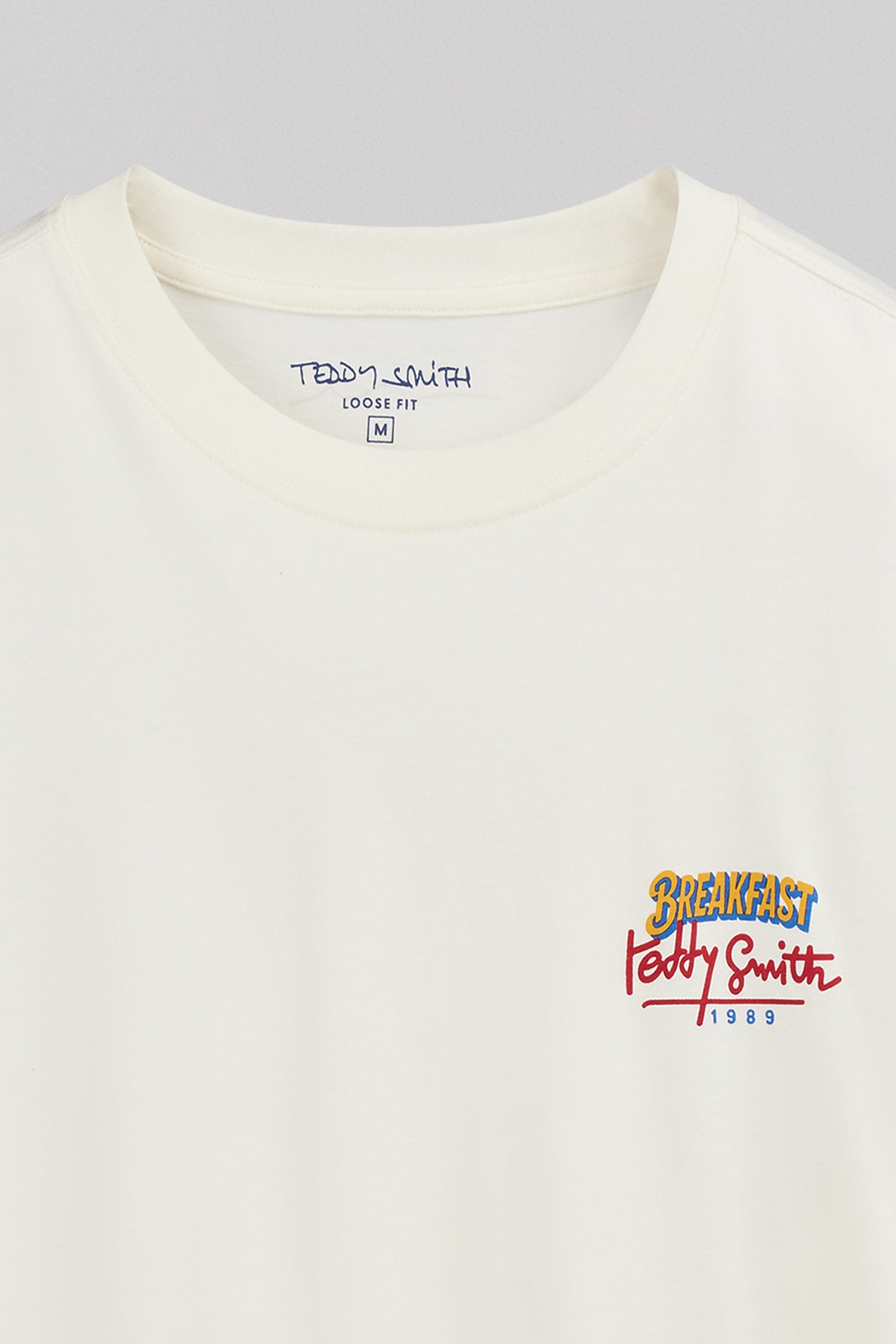 T-shirt T-BREAKFAST MC MIDDLE WHITE