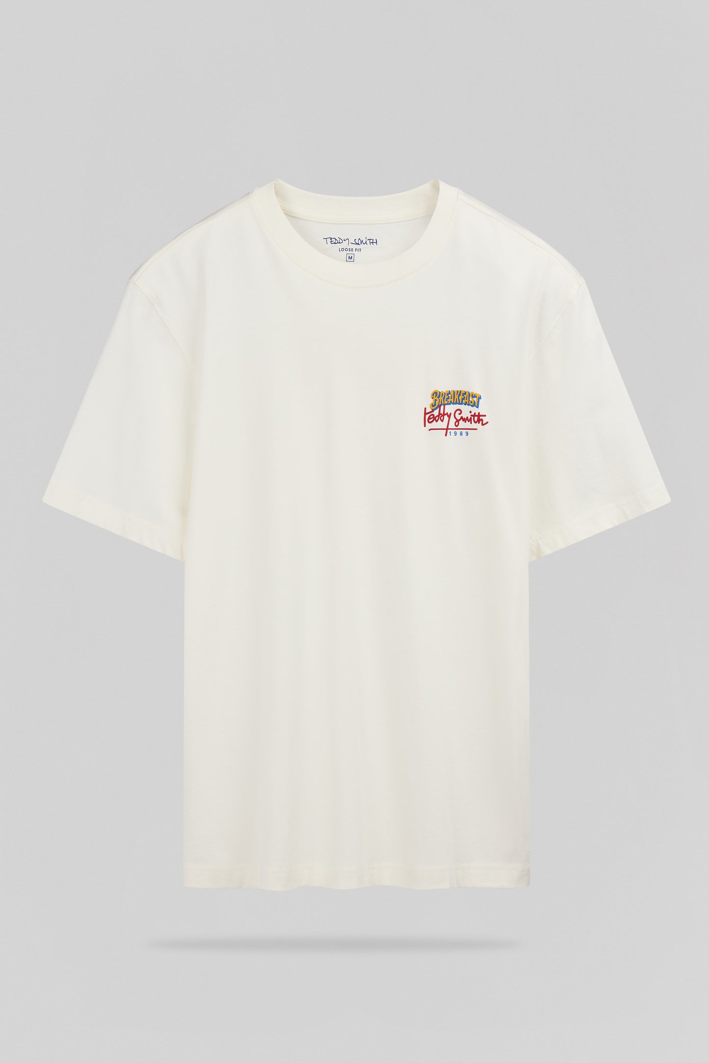 T-shirt T-BREAKFAST MC MIDDLE WHITE