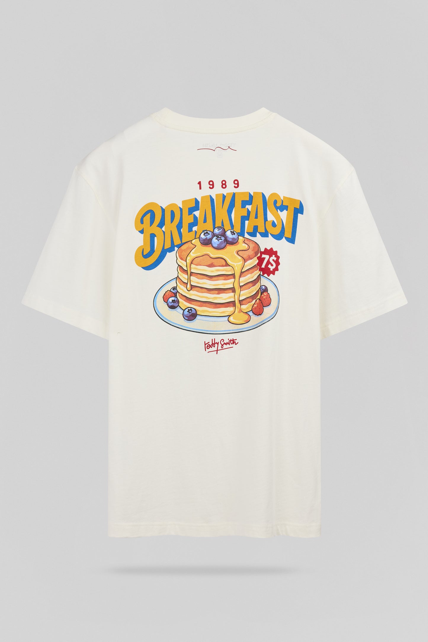 T-shirt T-BREAKFAST MC MIDDLE WHITE