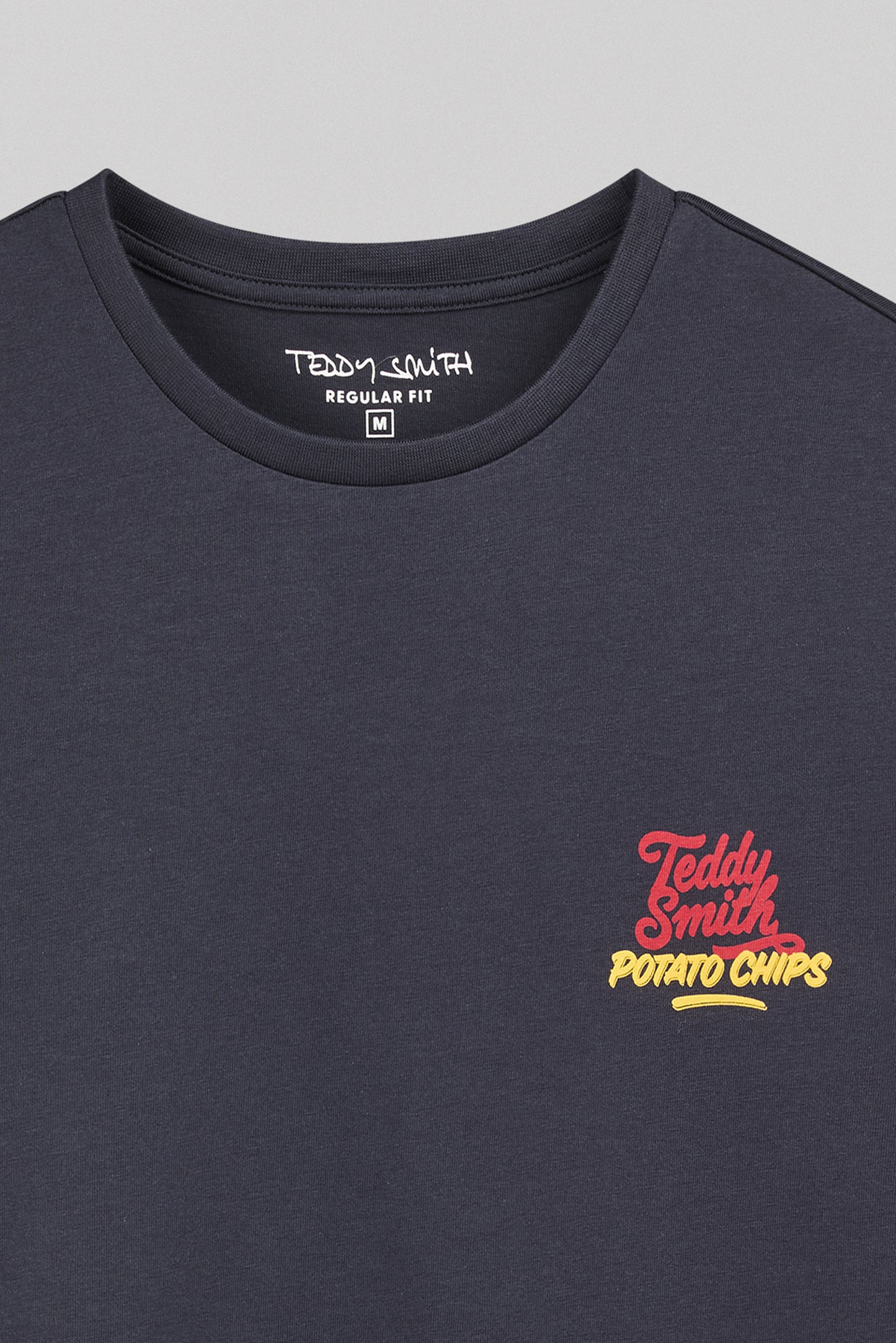 T-shirt col rond T-CHIPS MC DARK NAVY