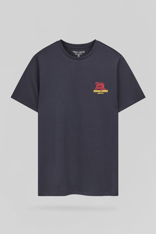 Achat T-shirt col rond T-CHIPS MC DARK NAVY