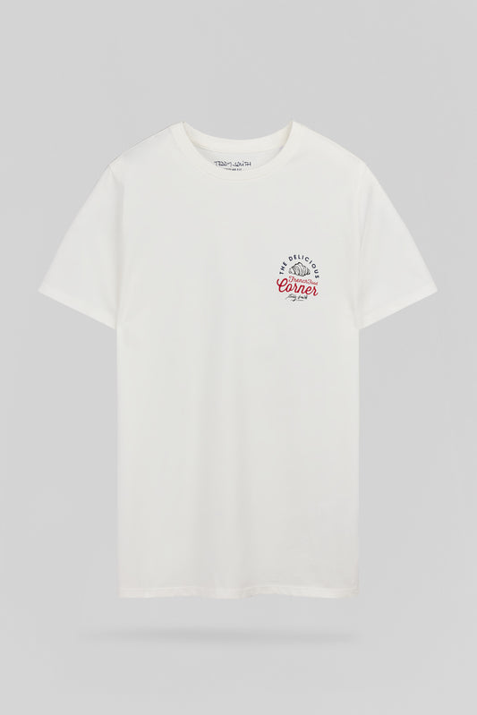 Achat T-shirt T-CORNER MC MIDDLE WHITE