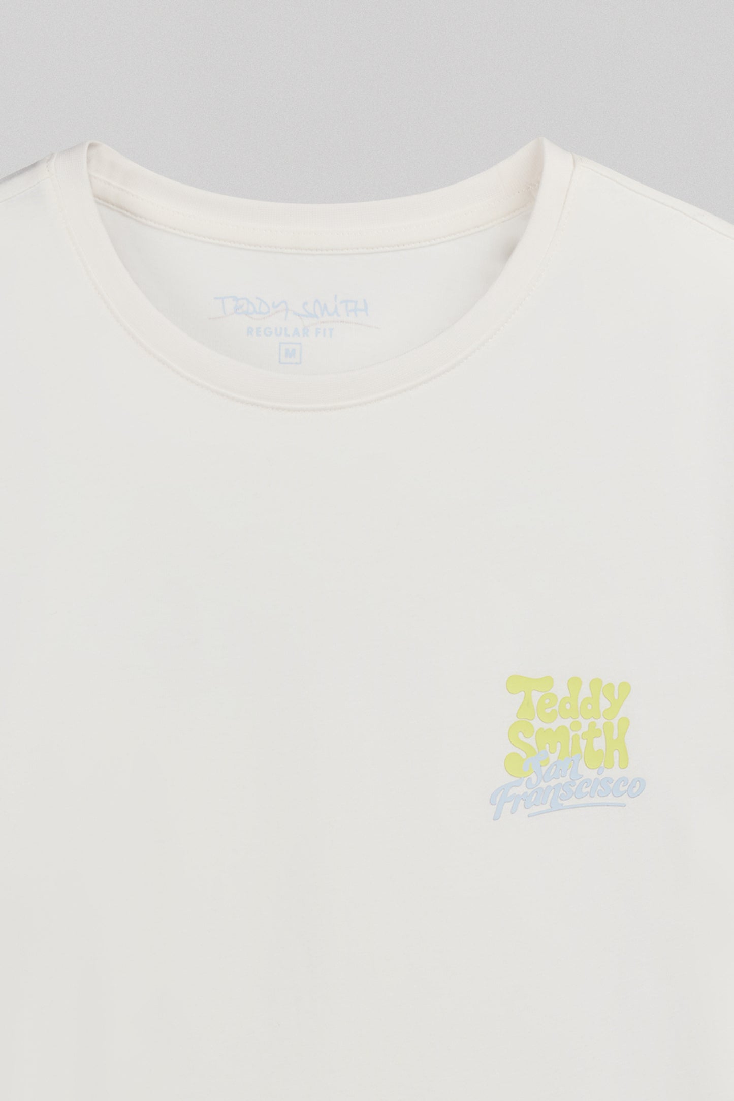 T-shirt col rond T-FRANS MC MIDDLE WHITE