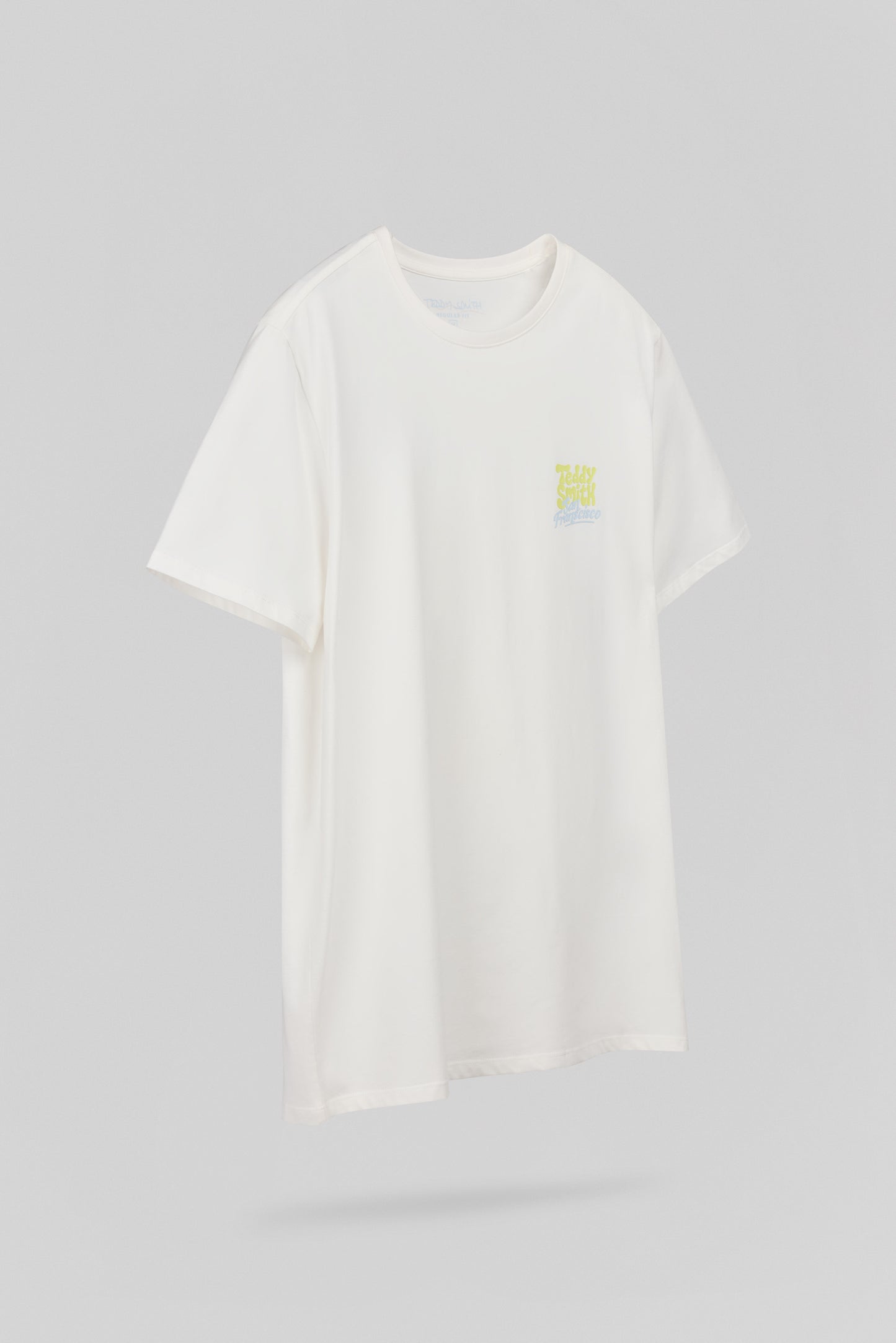 T-shirt col rond T-FRANS MC MIDDLE WHITE