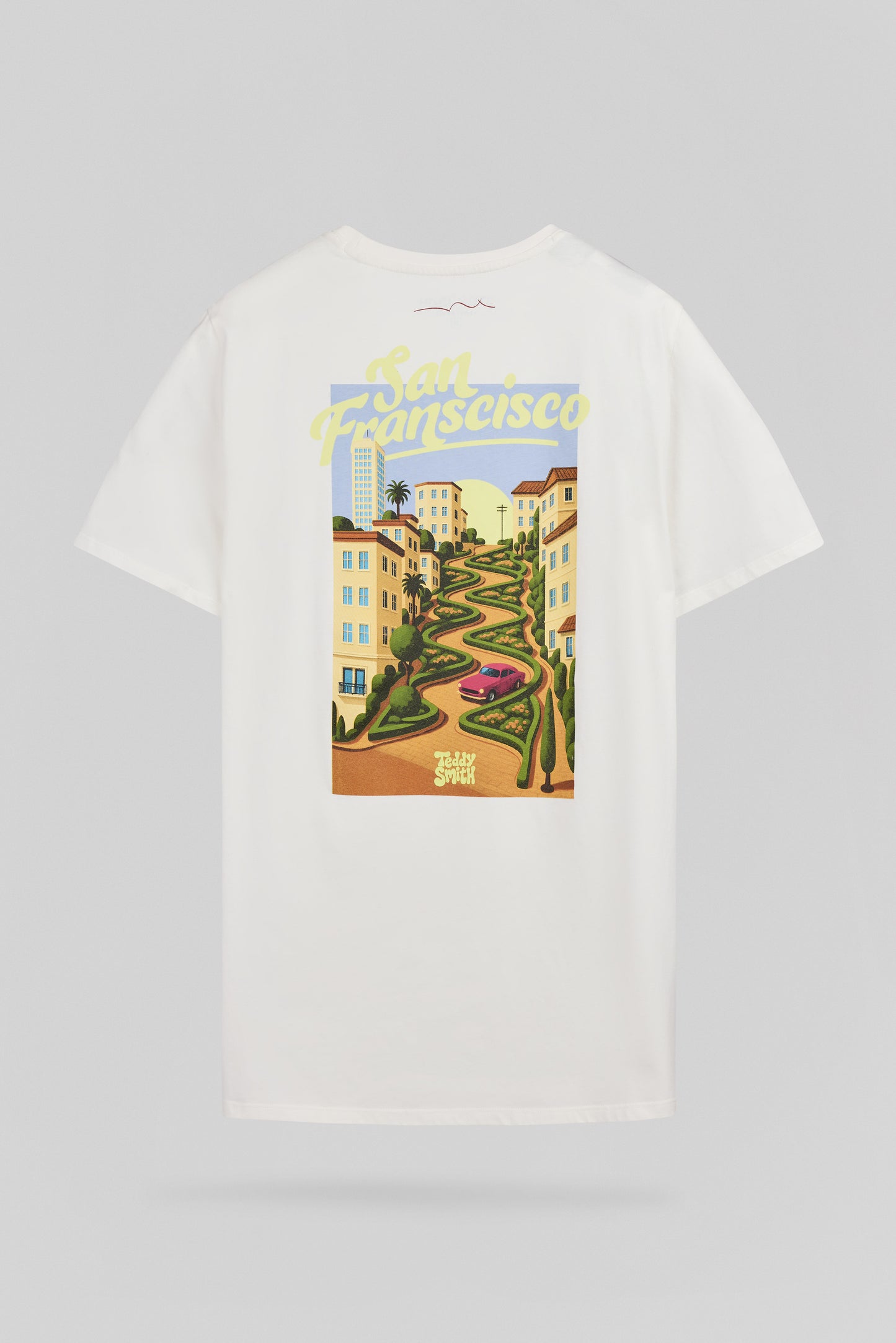 T-shirt col rond T-FRANS MC MIDDLE WHITE