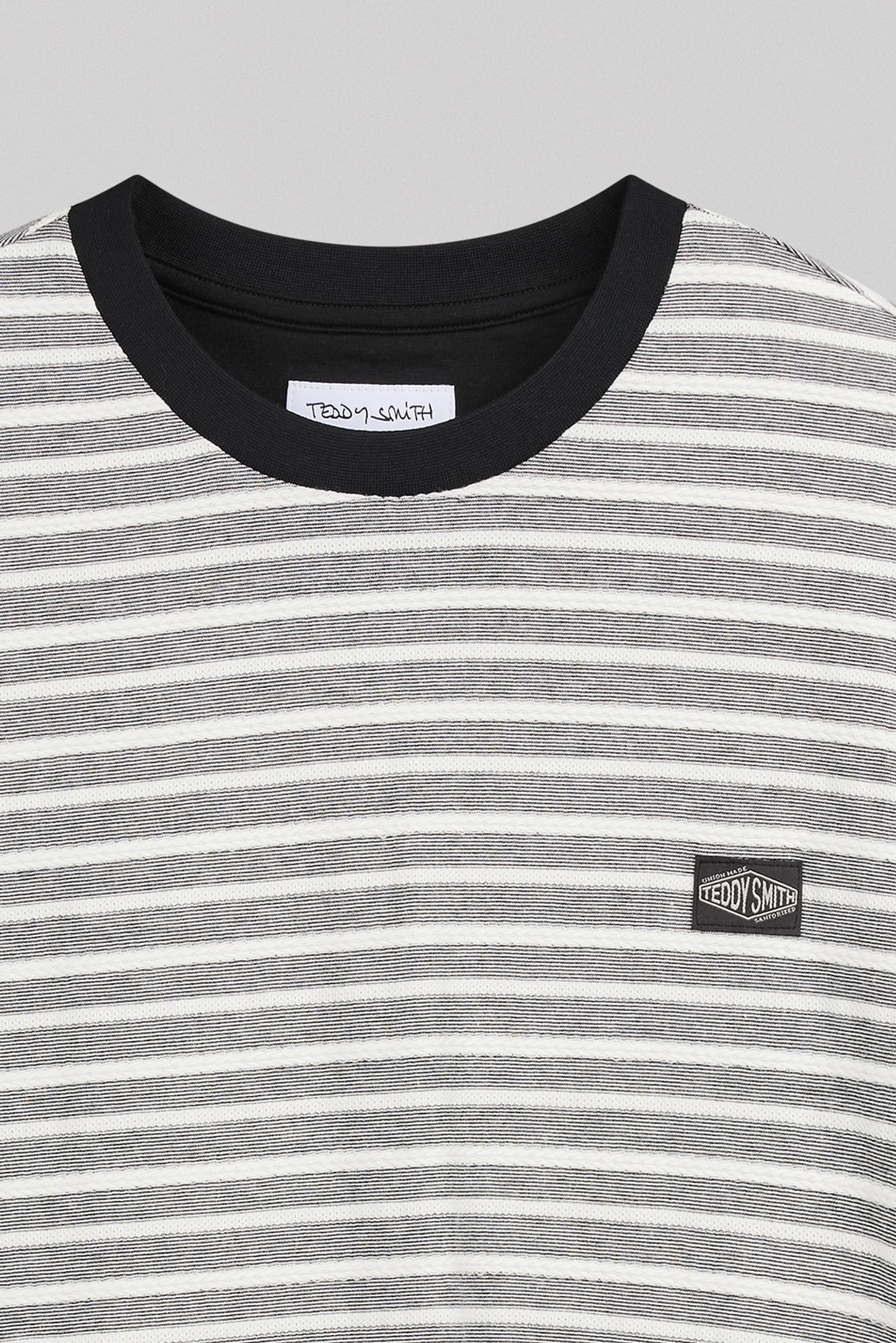 T-shirt Regular Fit T-MATIAS MC MELANGE BLACK