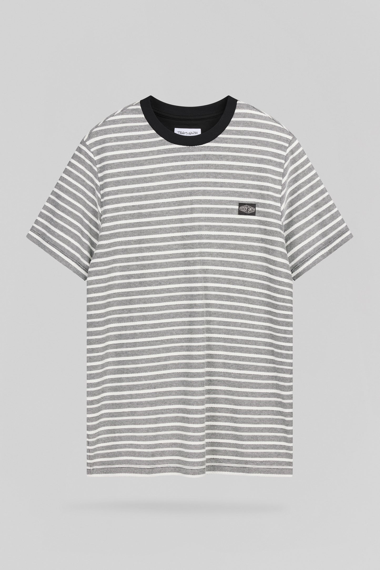 T-shirt Regular Fit T-MATIAS MC MELANGE BLACK