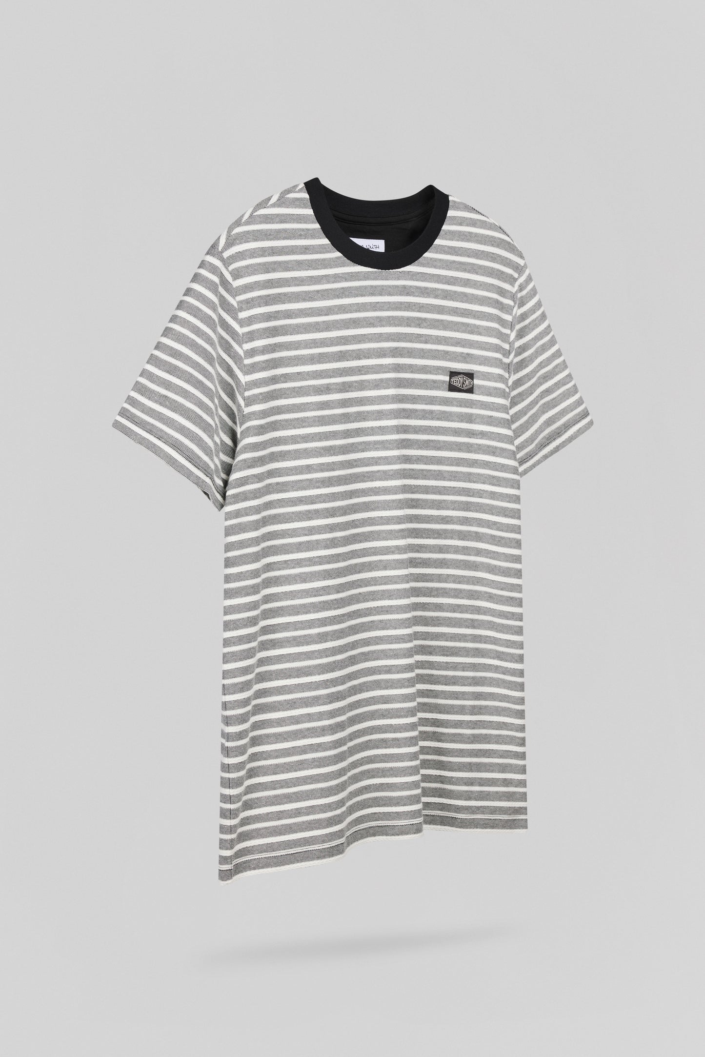 T-shirt Regular Fit T-MATIAS MC MELANGE BLACK