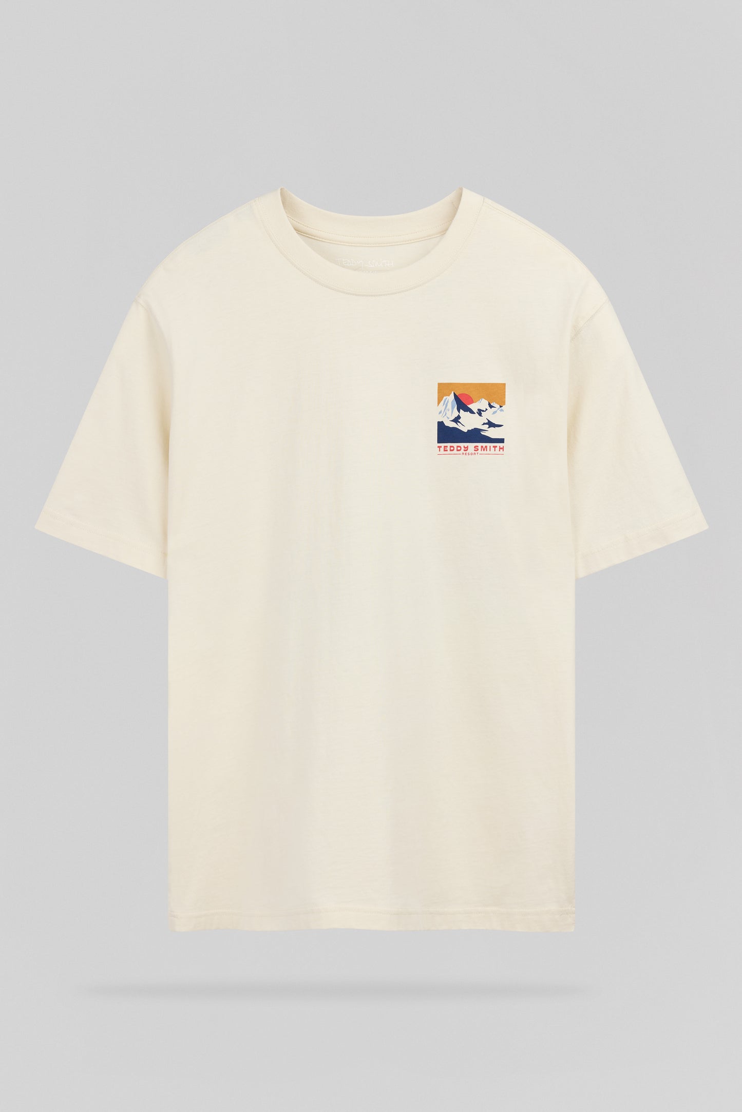 T-shirt T-MOUNTAIN MC CREAM