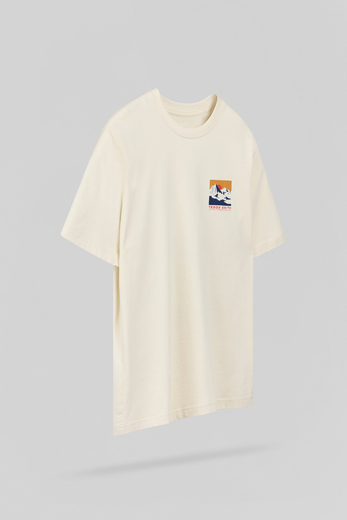 T-shirt T-MOUNTAIN MC CREAM