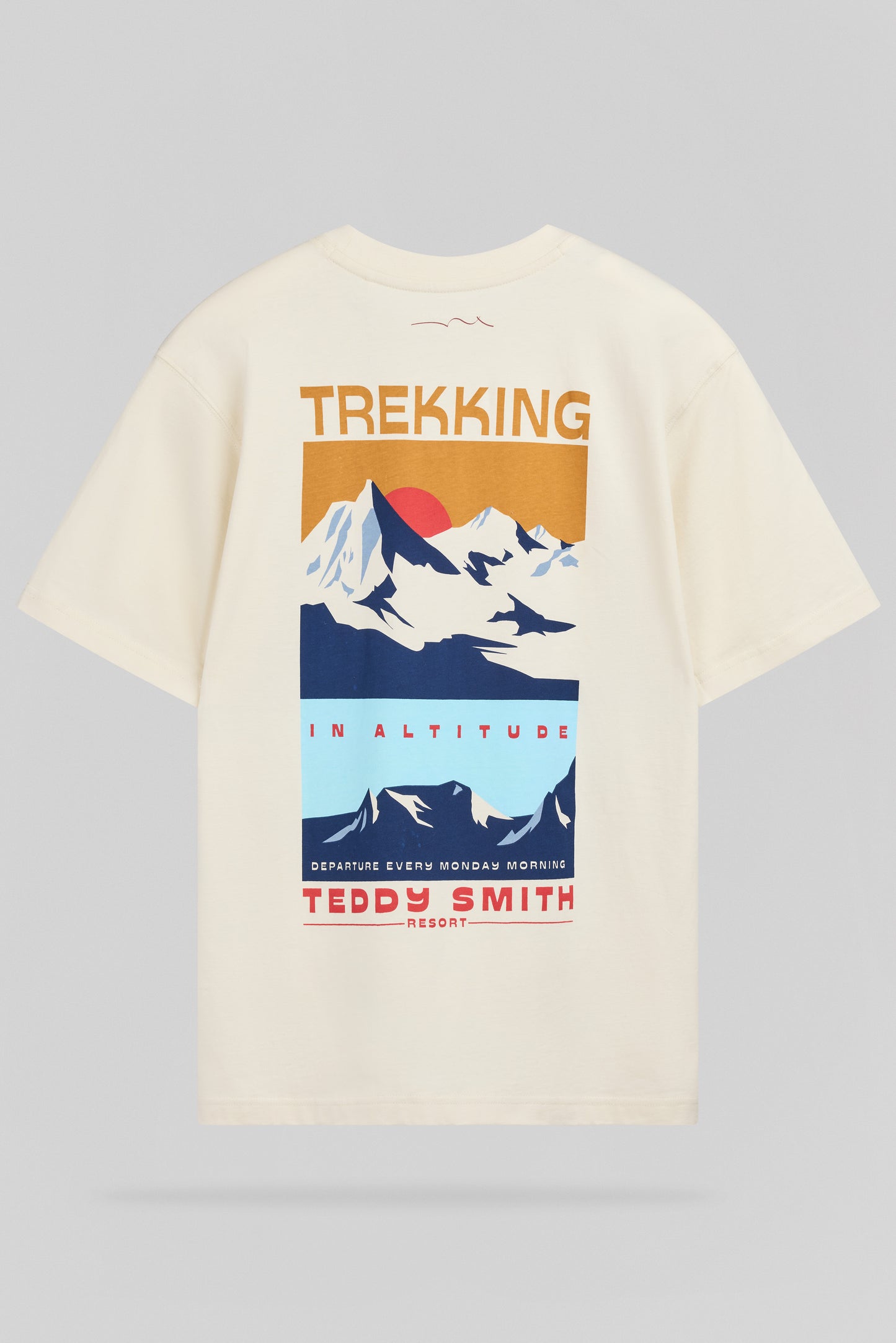 T-shirt T-MOUNTAIN MC CREAM