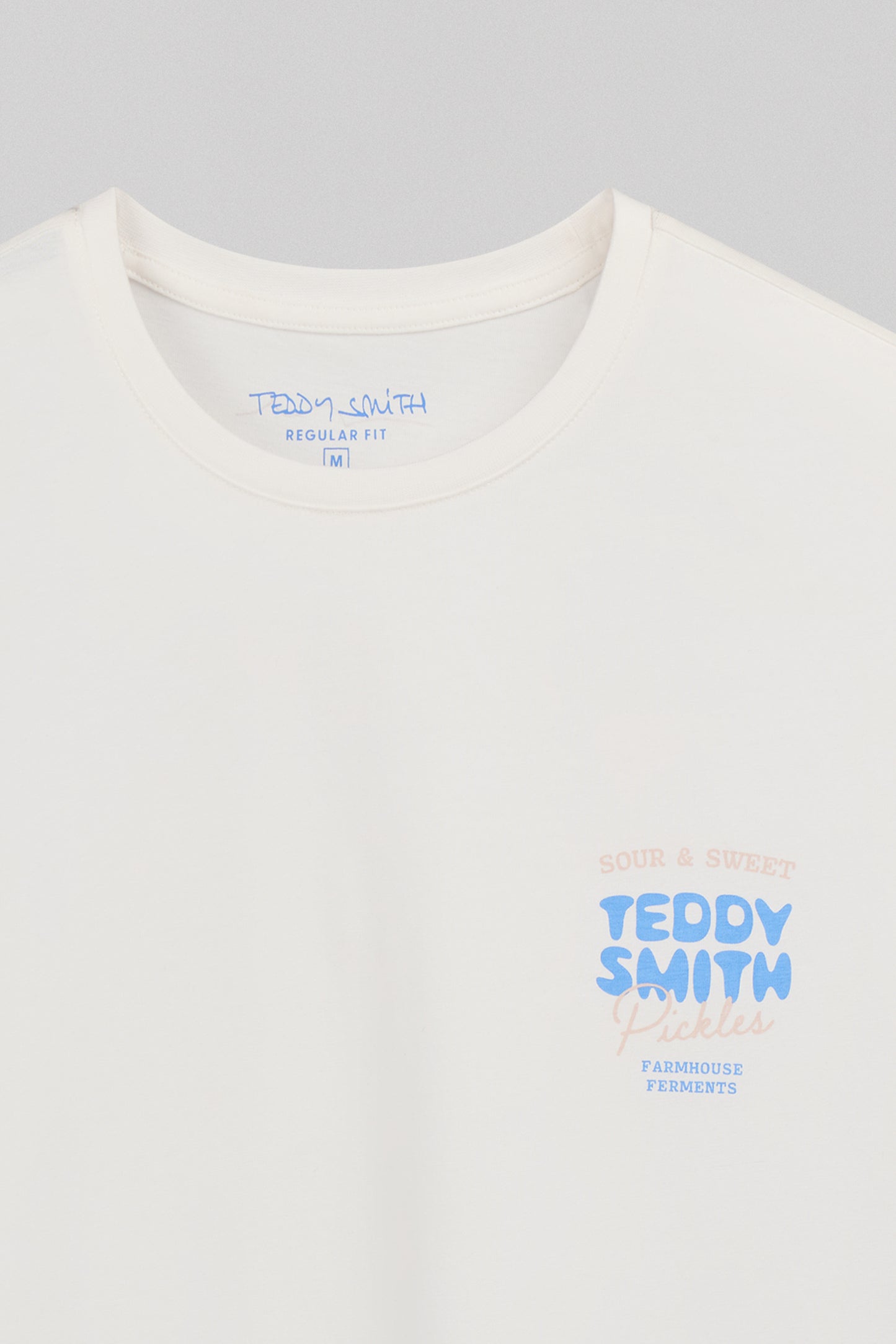 T-shirt col rond T-PICKLES MC MIDDLE WHITE