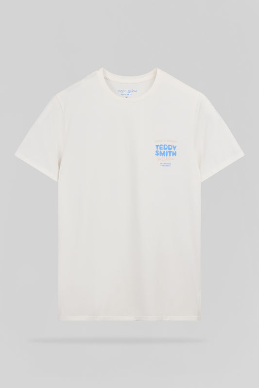 Achat T-shirt col rond T-PICKLES MC MIDDLE WHITE