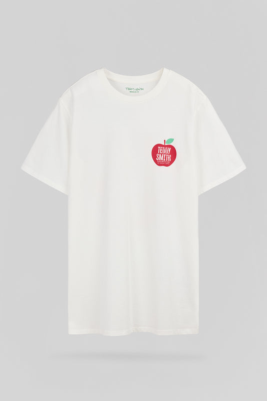 Achat T-shirt col rond T-GOLDEN MC MIDDLE WHITE