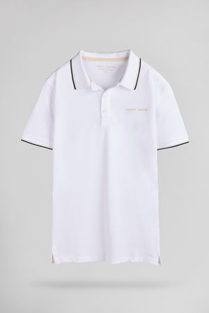 Polo piqué PASIAN 2 MC BLANC