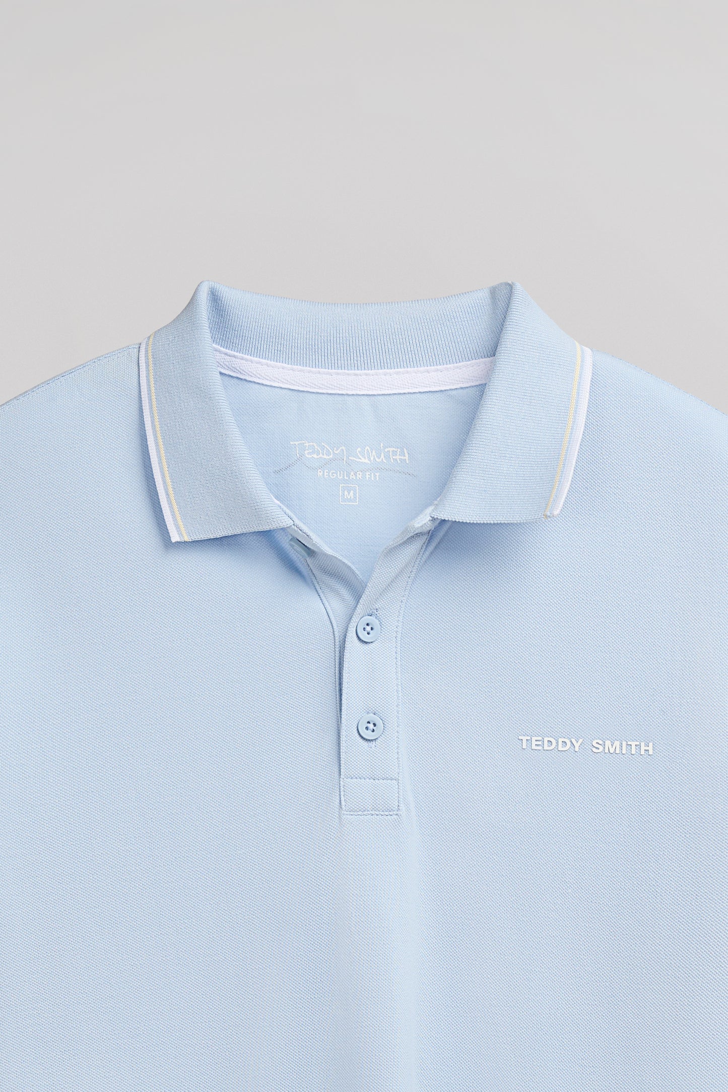 Polo piqué PASIAN 2 MC PASTEL BLUE