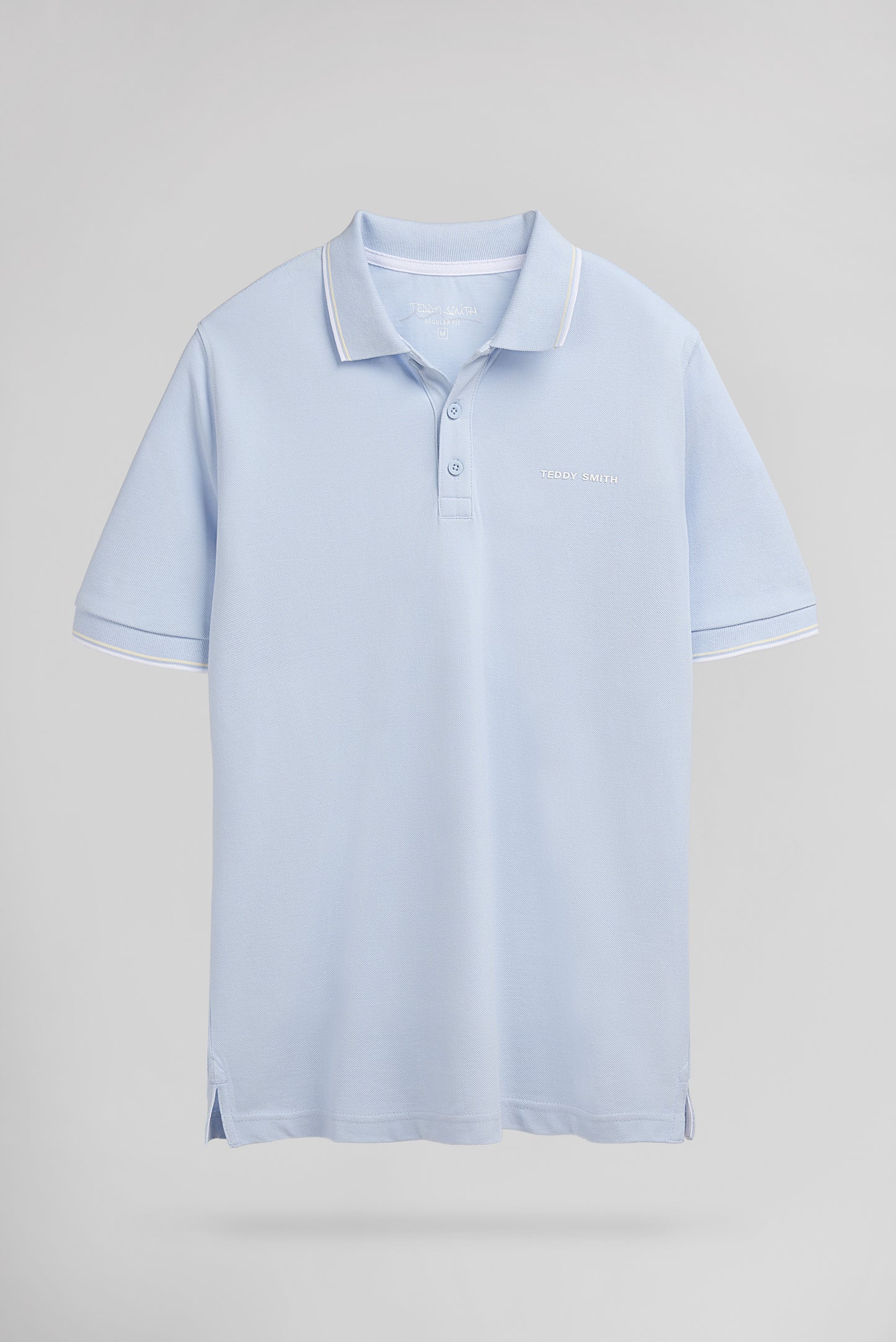 Polo piqué PASIAN 2 MC PASTEL BLUE