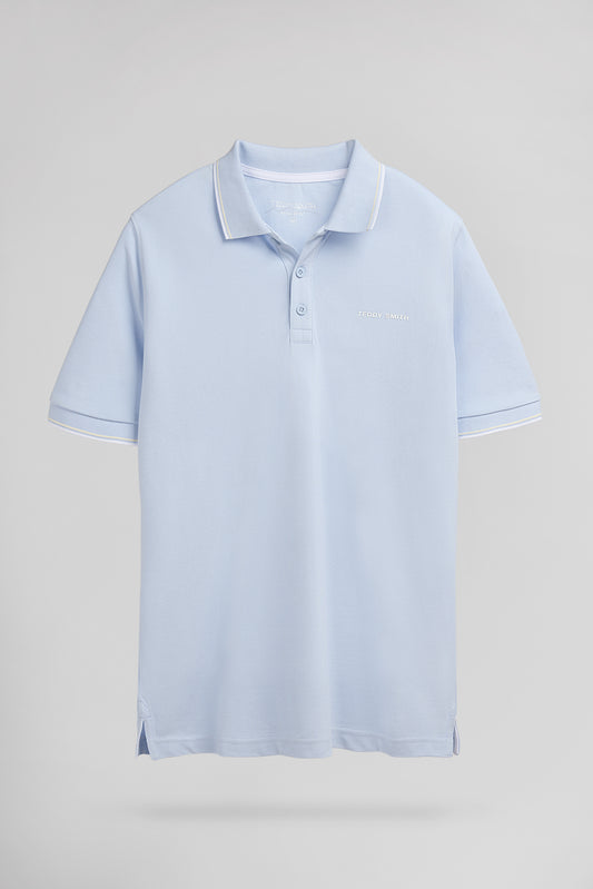Achat Polo piqué PASIAN 2 MC PASTEL BLUE