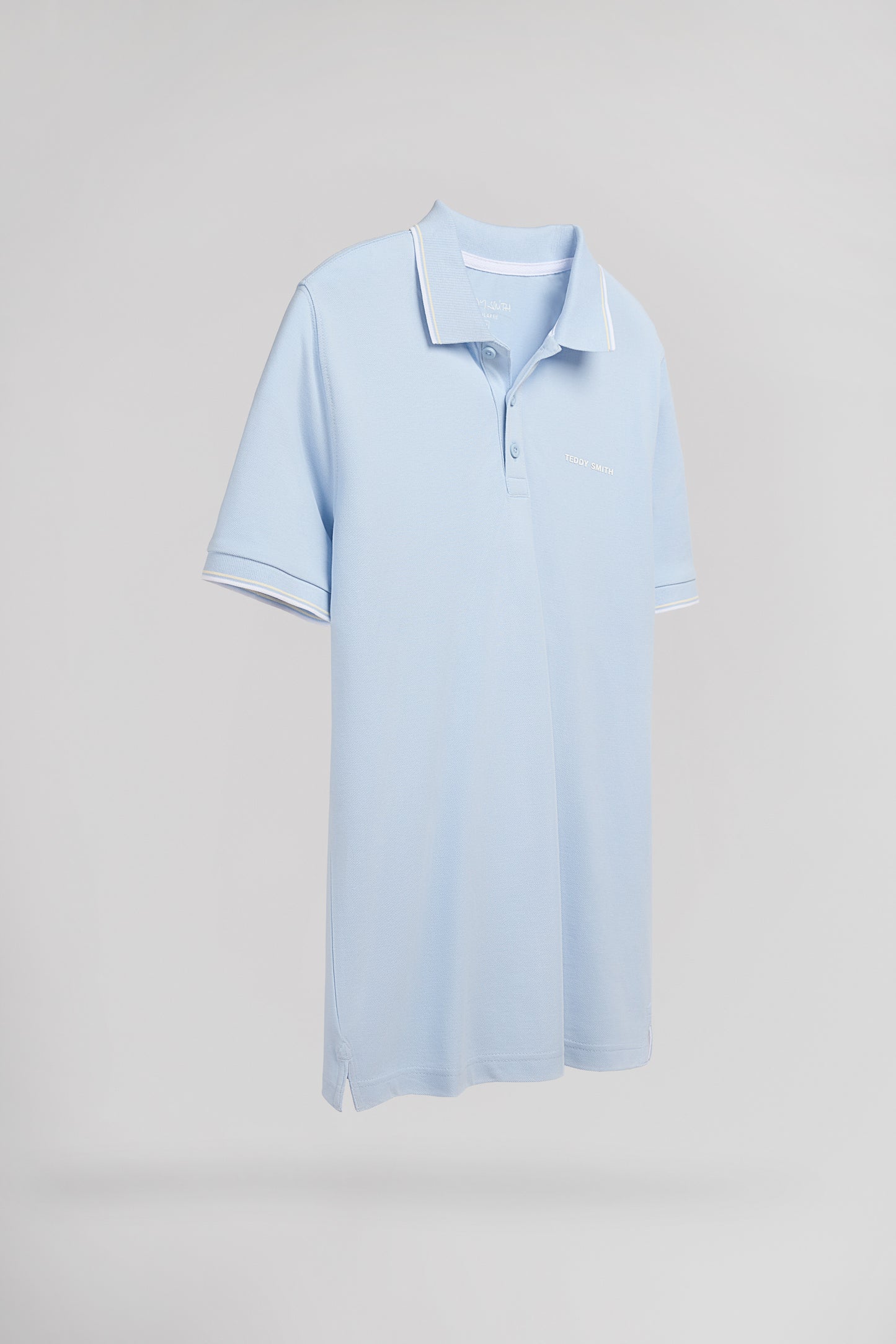 Polo piqué PASIAN 2 MC PASTEL BLUE